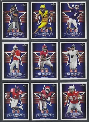 2019 Leaf Draft Football ALL-AMERICAN Base & GOLD Complete Your Set YOU PICK! - Image 1 of 2