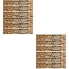 12 Pcs Stone Stairs Sticker Wall Stickers Waterproof Staircase Riser Applique
