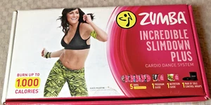 Zumba Incredible Slim Down Plus Cardio Dance System 5 DVD 1 Guide Sole Wraps - Picture 1 of 5
