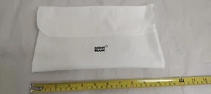 Authentic MontBlanc Mont Blanc White Cloth Dust Bag  11” x 7” - Picture 1 of 9