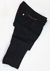 Fortela Fatto a Mano Button Fly Chinos Pants 100% Cotton 38x32 Selvedge Black