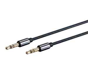  3ft Premium Thin 3.5mm Aux Auxiliary Gold Plated Male/Male Stereo Audio Cable
