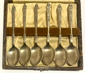 Vintage Set of 6 x Apostle Teaspoons in original Presentation Case - Picture 1 of 5
