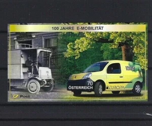 2013 Österreich ANK 3099 100 Jahre E-Mobilität Postfahrzeuge Block 81 - Picture 1 of 1