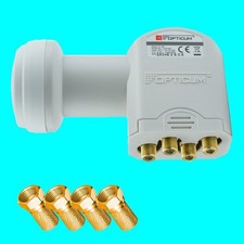 Quattro LNB Opticum digital für Multischalter 0,1dB FULL HD TV Quad ohne Switch