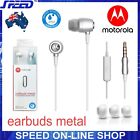 Motorola Earbuds Metal In-Ear Headphones Earphones with Mic - SH009SV - Silver