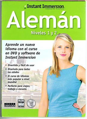 Instant Immersion Learn to Speak GERMAN ~SPANISH TO GERMAN(1&2)Computer Software - Image 1 of 4