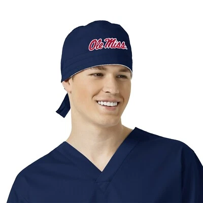 Ole Miss Rebels Navy Scrub Cap Officially Licensed - Image 1 of 2