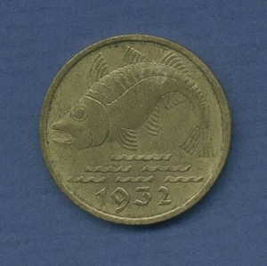 Gdansk Ciudad Libre, 10 peniques 1932 bacalao, J D 13 muy bonito + (m6497) - Imagen 1 de 2