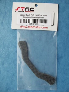 STRC SPEED TECH R/C 3MM GRAPHITE STEERING PLATE HPI HELLFIRE STHF002 NIP - Picture 1 of 1