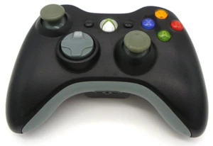Controlador de Manejo Ergonómico Inalámbrico Original Microsoft Xbox 360 Negro Gris - Imagen 1 de 7