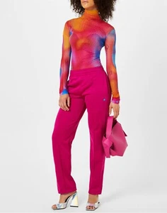 ACNE STUDIOS FEIST FACE LOGO TRACK PANTS JOGGERS PANTALONI DONNA CK0069ACT103 - Imagen 1 de 5