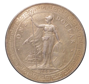 1899B-United Kingdom British Trade Dollar Victoria (AU Details-NGC) - Picture 1 of 5