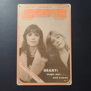 Ann & Nancy Wilson Heart Poster 8x12 Metal Tin Sign Home Bar Mancave Wall Decor - Picture 1 of 2