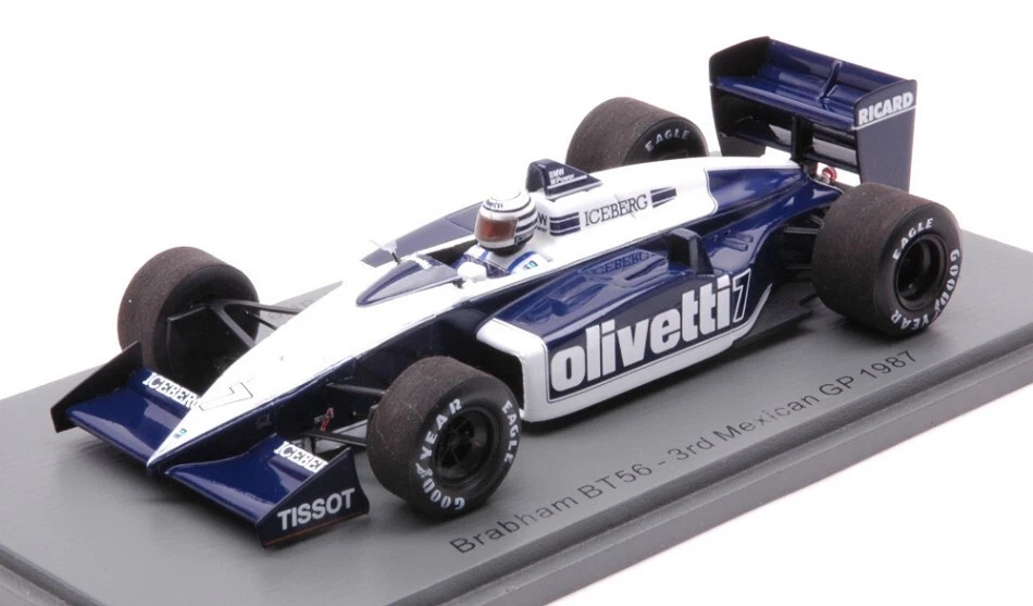 BRABHAM BT56 RICCARDO PATRESE 1987 N.7 3rd MEXICAN GP 1:43 - Immagine 1 di 1