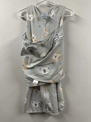 Saco de dormir Halo para pequeños 3-6 meses gris animales de zoológico 100 % algodón Foto 1 de 4