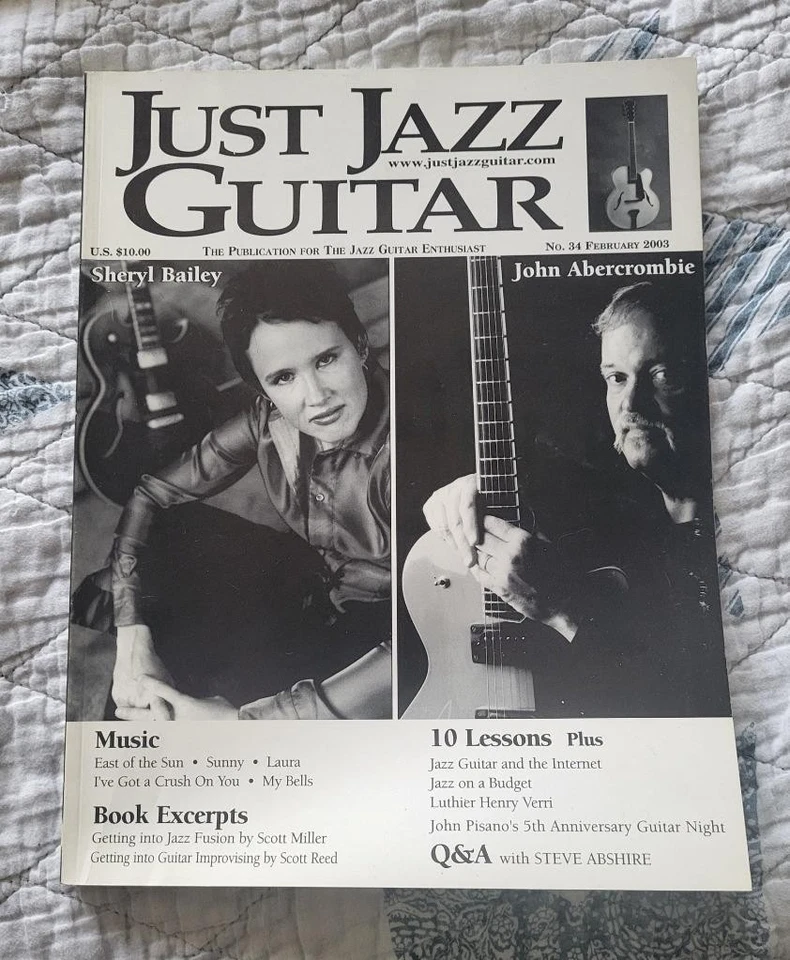Just Jazz Guitar Magazine No 34 Feb 2003 Sheryl Bailey John Abercrombie Issue - Image 1 of 1