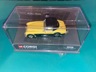 Corgi Classics 1:43 02401 Austin Healey Soft Top Primrose/Black Diecast Car - Image 1 of 4