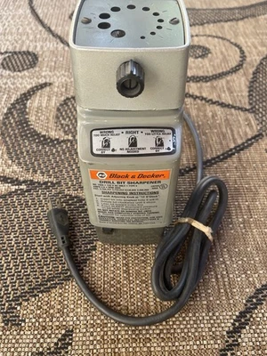 Afilador de brocas vintage Black & Decker modelo 7980 amperios 2,0 RPM 3000 ¡FUNCIONA! Foto 1 de 4