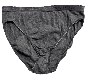 Braguita de pierna alta Victorias Secret 2002 vintage carbón 100 % algodón logo XL - Imagen 1 de 5