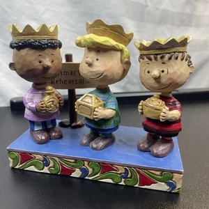 Peanuts Jim shore 3 Wisemen Linus Schroeder Franklin stone resin figurine 4.6” - Picture 1 of 23