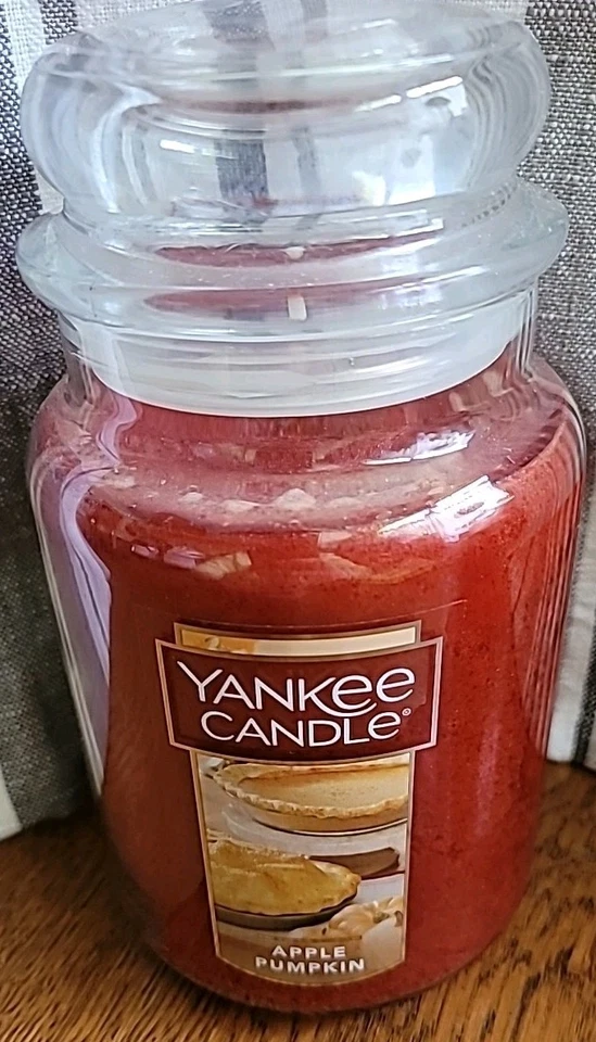 2 Apple Pumpkin Yankee Candle 22 Oz Large Jar Thanksgiving Fall Scent