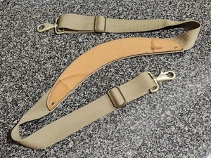 Correa de hombro de cuero de nailon Hartmann vintage acolchada ajustable - Imagen 1 de 6