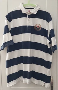 Cotton Traders Classics England Rose Rugby Polo T-Shirt Navy White Mens Size XL - Picture 1 of 8