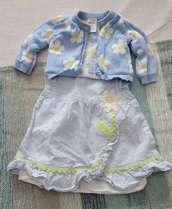 EUC Gymboree Daisy Sweater And Dress Girl's 0-3 Months - Picture 1 of 1