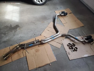 AWE TOURING EXHAUST BLACK TIPS FOR 2015-2018 PORSCHE MACAN S GTS TURBO 3.0L 3.6L - Image 1 of 4