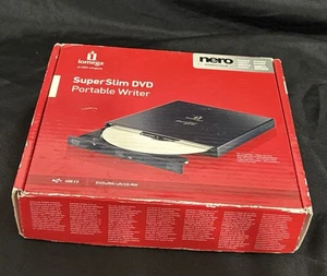 Iomega Superslim USB 2.0 8X DVD Writer External Optical Drive 34427 - Picture 1 of 6