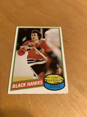 1980-81 Topps Hockey Card #247 Tom Lysiak – Chicago Blackhawks  - Image 1 of 2