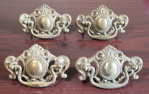 Vintage Drawer Pulls Set Of 4 Cont. B 1990 (b1171) - Picture 1 of 10