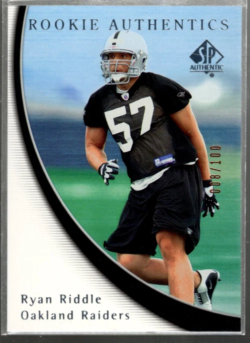 A2829- 2005 SP Authentic Rookie Gold 100 #174 Ryan Riddle /100 - Image 1 of 2