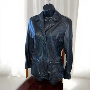 MS. Maxima Women's Motorcycle Jacket Size Small Black leather - Picture 1 of 11