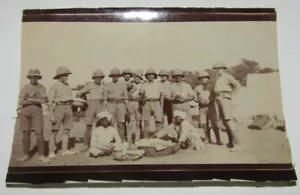 Military Photograph, Group of Soldiers & Locals Possibly India or Similar. - Picture 1 of 11