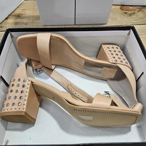 Dolce Vita Womens Dorah Natural Leather Sandals Shoes 9 - Imagen 1 de 6