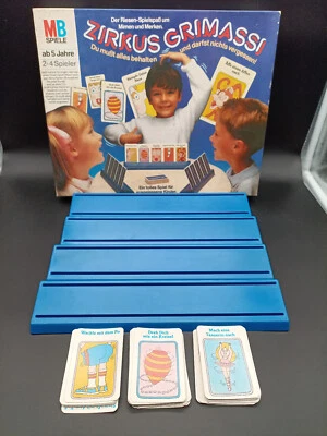 Zirkus Grimassi MB Spiele 1987 80er retro vtg geprüft komplett selten rar - Bild 1 von 4