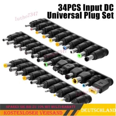 34PCS Universal AC/DC Netzteil Adapter Stecker Ladegerät Adapter Laptop Notebook - Bild 1 von 4