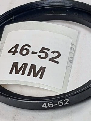 46-52mm Metal Step Up Adapter Ring 46mm Lens to 52mm Filter Converter E46-E52 - Image 1 of 4