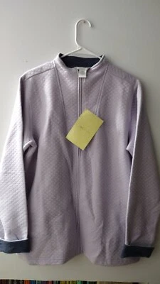 Sport Savvy Womens Quilted Jacket Large Purple Zip Front Long Sleeve - Image 1 of 3