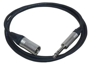 DG Systems - Cavo da Jack stereo a cannon XLR maschio 3p, connettori Neutrik - Picture 1 of 1