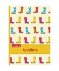 Le cahier d'Apolline - Petits carreaux, 96p, A5 - Bottes de pluie, XXX