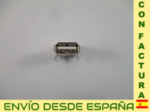 CONECTOR USB 2.0 HEMBRA EN ÁNGULO 4 PINES DIP CONTACOS ABAJO NUEVO NEW - Picture 1 of 3