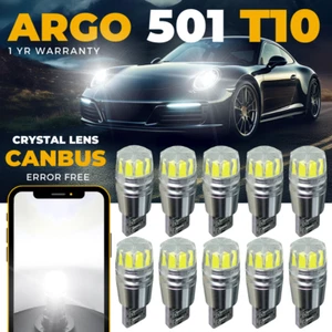 T10 Car Led 501 Side Light Bulbs Smd Error Free Canbus Xenon White W5w Bulb 12v - Picture 1 of 42