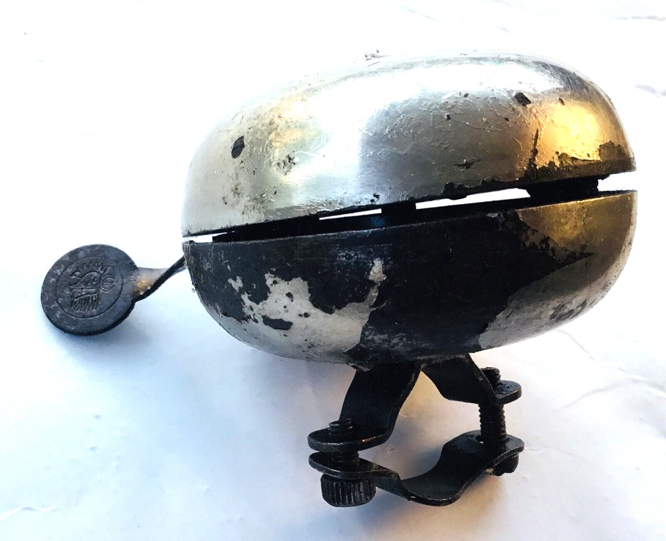 ANCIENNE SONNETTE DE VELO LOUCO TETE DE COQ BELL OF BIKE Campanilla de bicicleta - Photo 1/4