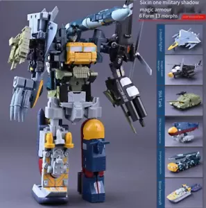 Juguete Transformador Aleación Parcial 6 en 1 Militar Modelo de Armadura de Sombra - Imagen 1 de 1