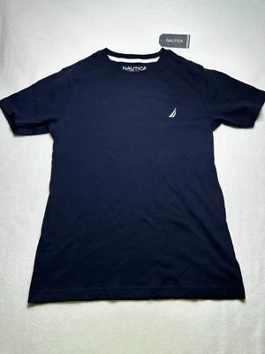 New Nautica Boys Medium 10/12 453 Sport Navy Blue Short Sleeve Shirt NWT - Image 1 of 4