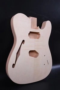 Yinfente E-Gitarrenkörper Mahagoni Ahornholz Bindung Gitarrenteile Schraube - Bild 1 von 5