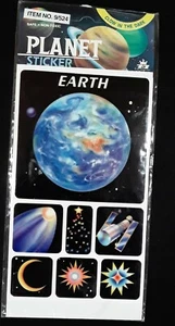 Vintage Stickers, Adorn Planet , 7&7, Glow in the Dark, NOS, 1994, Taiwan - Picture 1 of 5